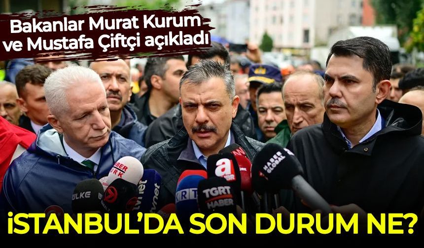 Selin vurduğu İstanbul'da son durum ne? Bakanlar Kurum ve Çiftçi açıkladı