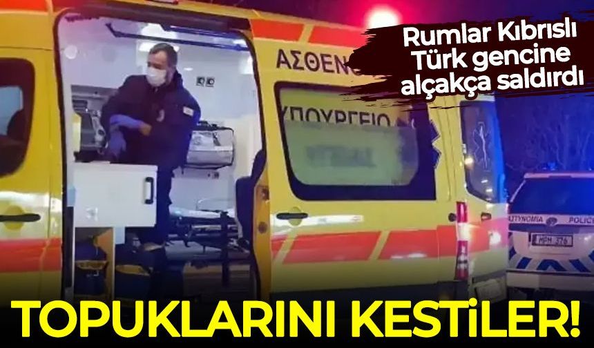 Rumlar Kıbrıslı Türk gencine alçakça saldırdı: Topuklarını kestiler!
