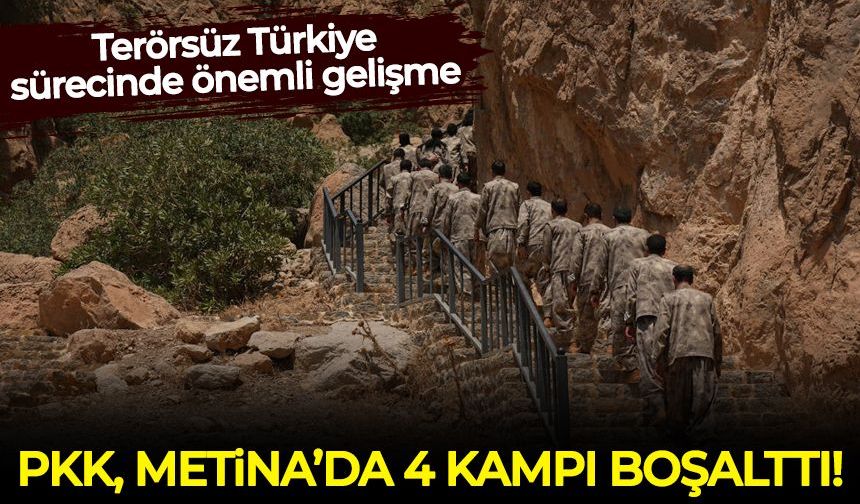 PKK, Metina'da 4 kampı boşalttı!