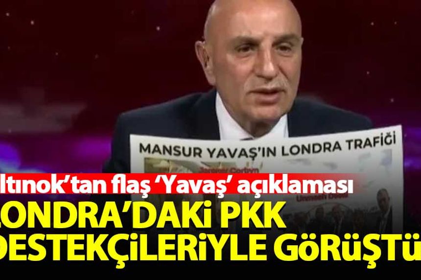 Altınok, Yavaş'ın Londra'da PKK destekçileriyle görüştüğünü açıkladı!