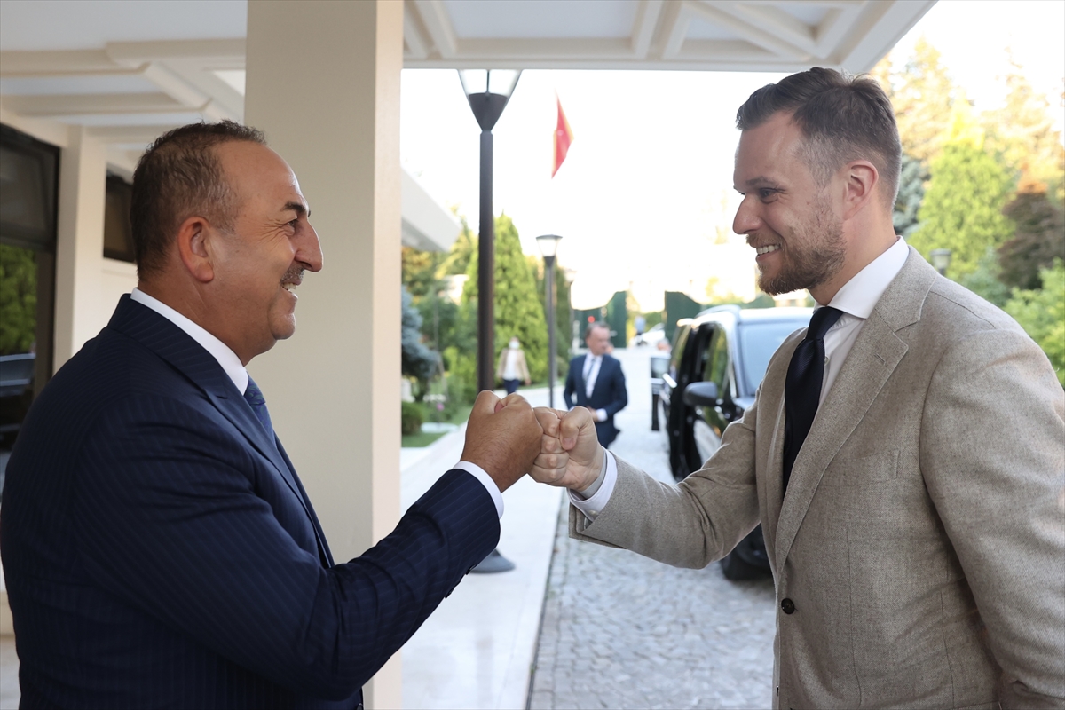 Dışişleri Bakanı Mevlüt Çavuşoğlu, Litvanya Dışişleri Bakanı Gabrielius ​​Landsbergis ile görüştü.