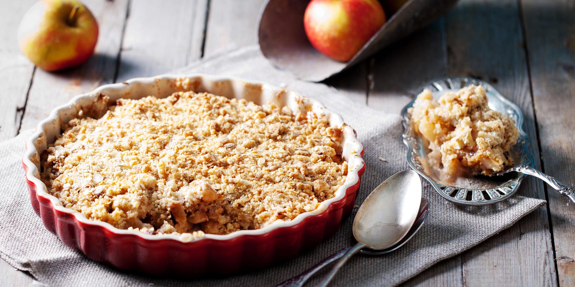 Crumble de manzana receta