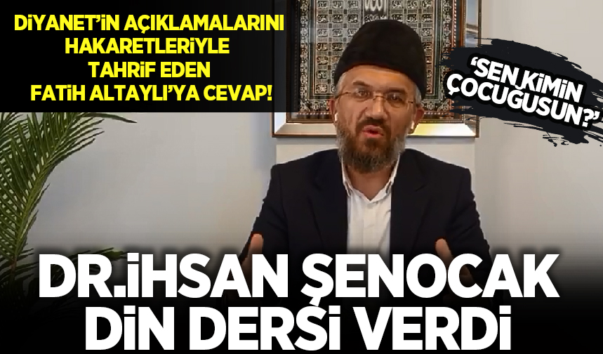 Dr. İhsan Şenocak, Fatih Altaylı'ya önce din dersi verdi; sonra mensubiyetini sordu - Habervakti, son dakika haber, haber, güncel haberler, gazeteler