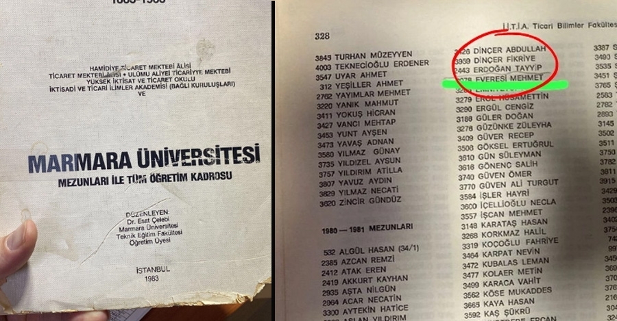 erdoğan marmara üniversitesi mezunlar kitapçığı