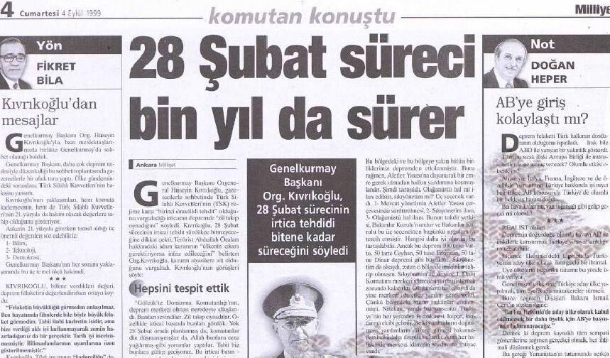 Bin Yıl Sürecek 28 Şubat