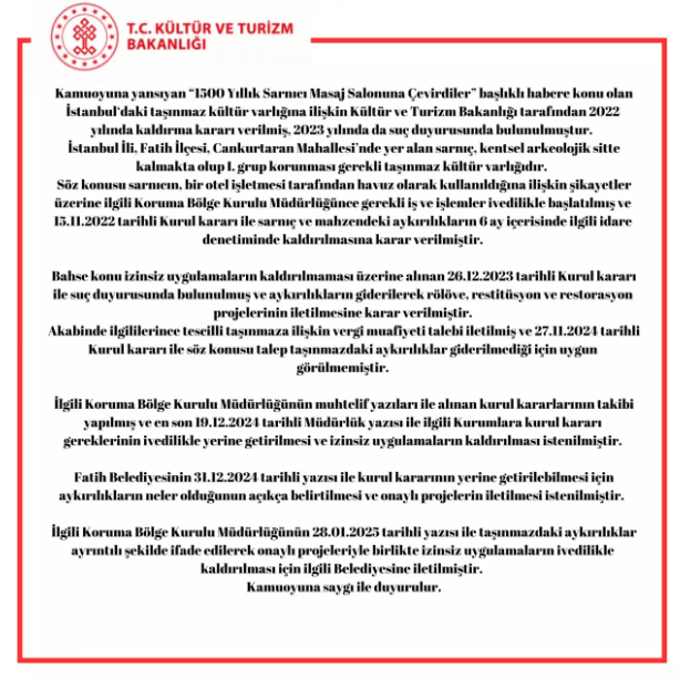 Tarihi sarnıç kaçak havuz