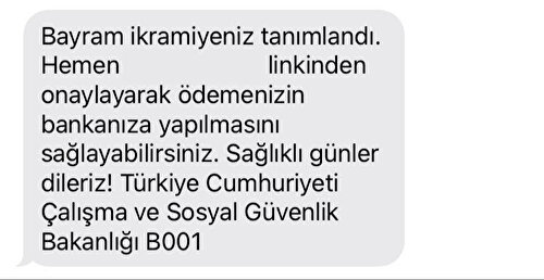 Dolandırıcı Mesaj
