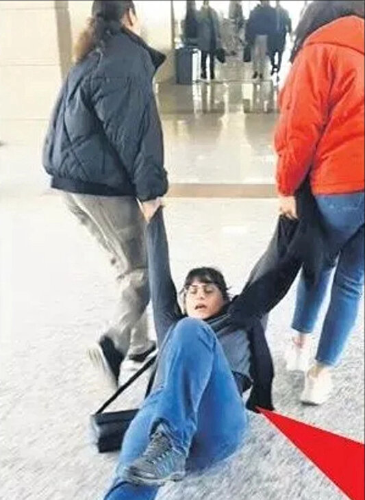 Eylem Hazırlığındaki Terörist, Adliye Koridorlarında Yaka Paça Gözaltına Alındı.