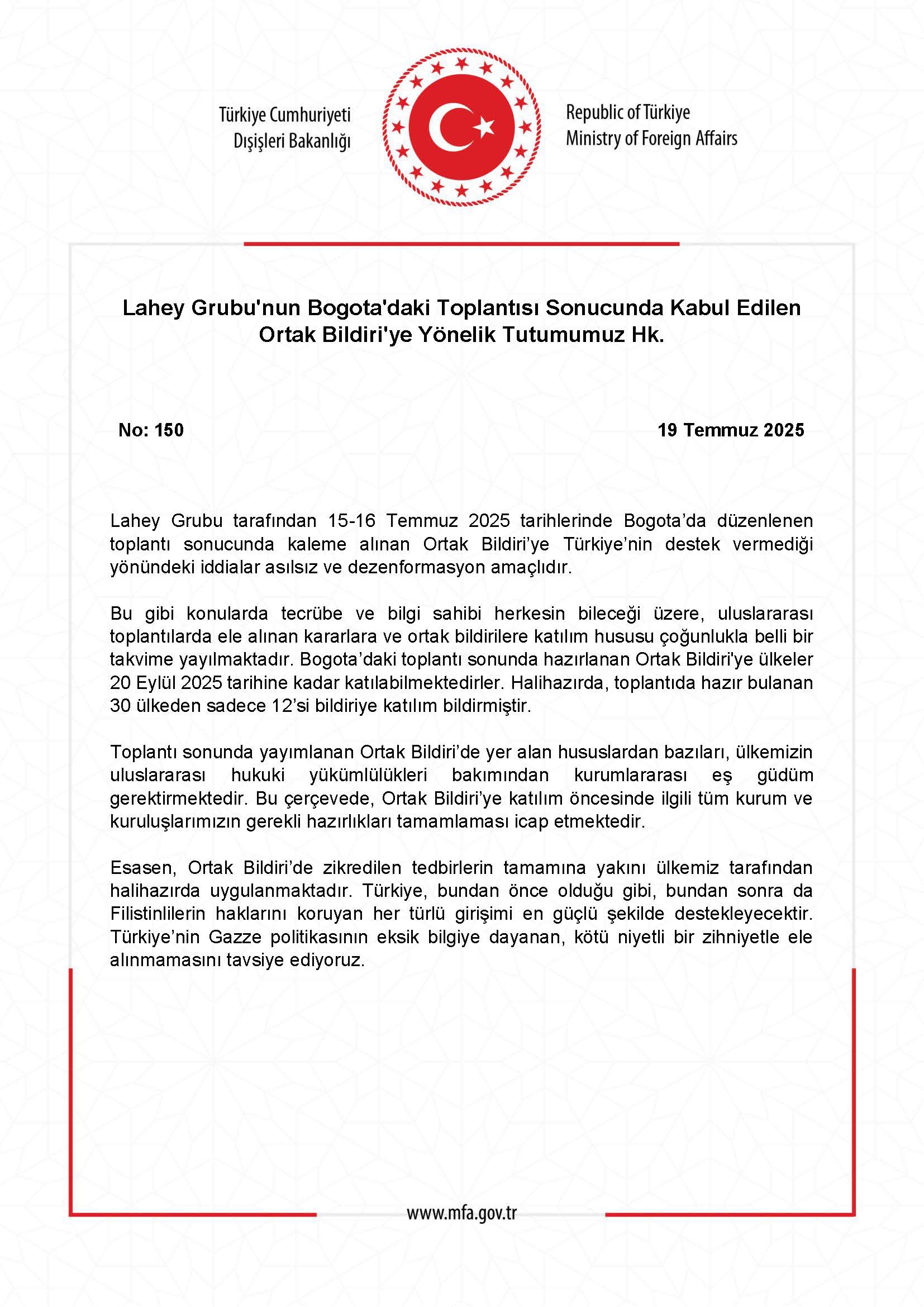 Lahey Anlaşması Açıklaması