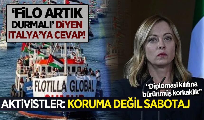 Sumud Filosu, İtalya'nın açıklamalarına tepki gösterdi: "Koruma değil sabotaj"
