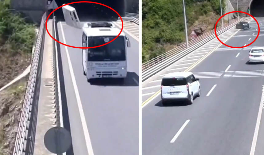 Tünel çıkışında geri manevra kazaya yol açtı