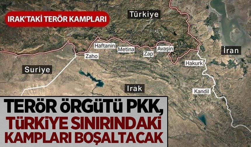 PKK terör örgütü, Türkiye sınırındaki kamplarını boşaltacak