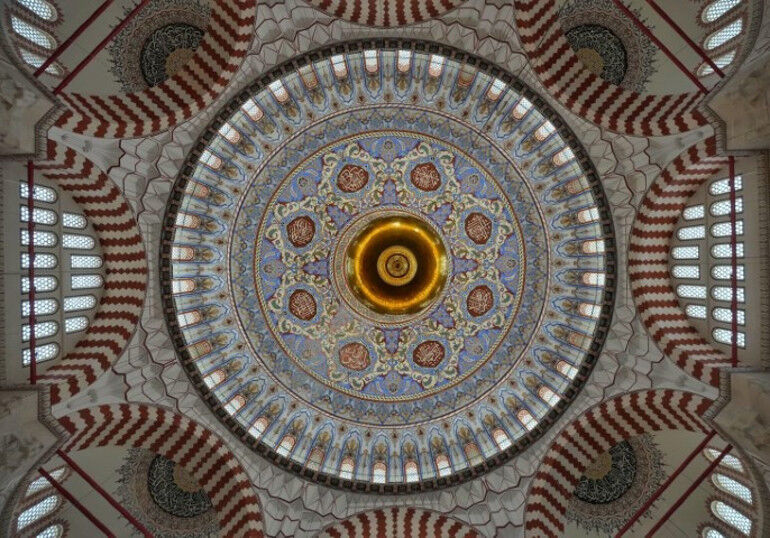 Selimiye Camii Kubbe Tezyinat,