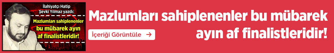 Mazlumları Sahiplenenler Bu Mübarek Ayın Af Finalistleridir