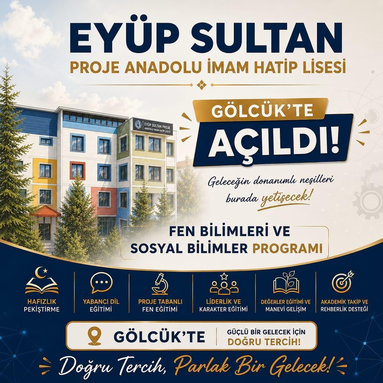Gölcük Eyüp Sultan İmam Hatip Ortaokulu Lise Bölümü Açıldı