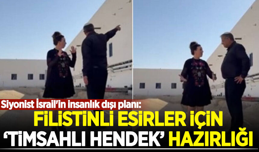 Siyonist İsrail'in insanlık dışı planı: Filistinli esirler için timsahlı hendek hazırlığı!