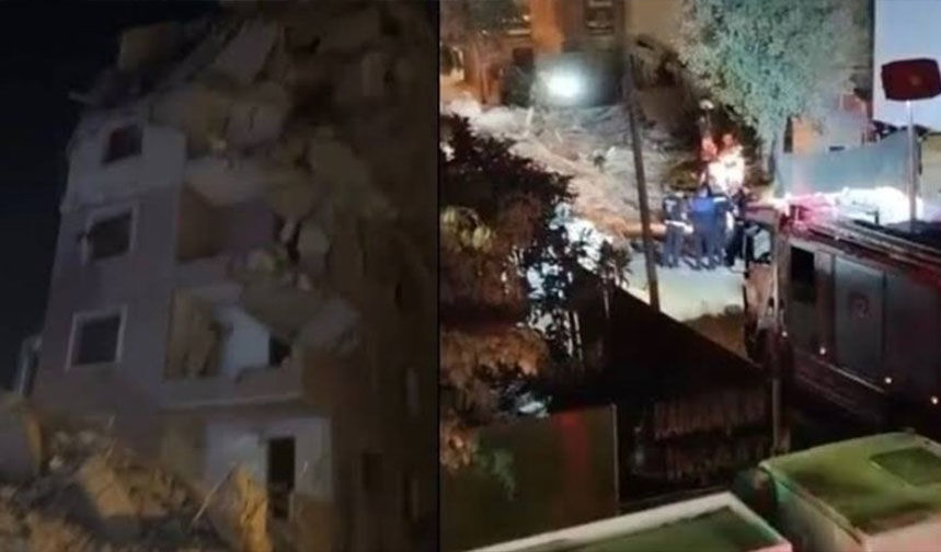 Küçükçekmece'de yıkımı yapılan binada çökme: 2 kişi yaralandı