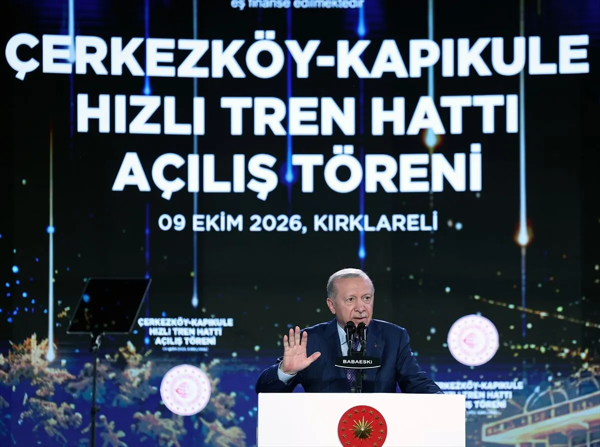 Çerkezköy-Kapıkule Hızlı Tren Hattı Anadolu'nun üretimini Avrupa pazarına bağlayan damar olacak