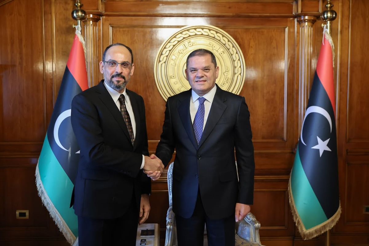 MİT Başkanı Kalın, Libya Başbakanı Dibeybe ile görüştü