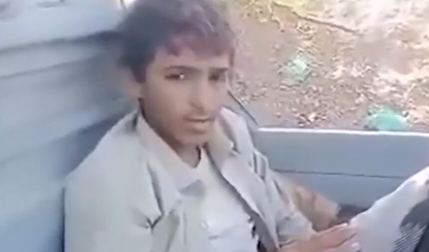 Esir düşen Husi'li genç ile yemen güvenlik kuvvetleri arasındaki diyalog